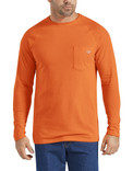 Dickies Men's Cooling Temp-iQ Performance Long Sleeve T-Shirt - Bright Orange