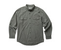 Wolverine Men's Glacier Midweight Long Sleeve Flannel Shirt  - Charcoal Heather