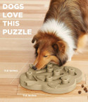 Outward Hound Hide N' Slide Interactive Treat Puzzle Dog Toy - Tan