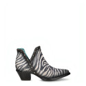 Corral Women's Zebra Print Studs Shortie - White/Black