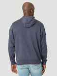 Wrangler Men's Triangle Frame Logo Pullover Hoodie - Navy Heather