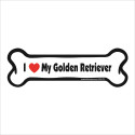 Imagine This! "I Love My Golden Retriever" Bone Shaped Magnet
