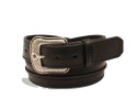 Ariat Men's Half Center Bump Belt - Black Ariat Men's Half Center Bump Belt - Black