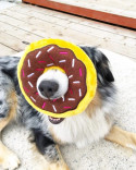 ZippyPaws Donutz - Chocolate Donut Plush Dog Toy