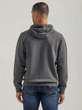 Wrangler Men's Animal Logo Pullover Hoodie - Caviar Heather