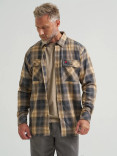 Wrangler® RIGGS Men's Workwear® Flannel Foreman Plaid Work Shirt - Asphalt Wrangler® RIGGS Men's Workwear® Flannel Foreman Plaid Work Shirt - Asphalt