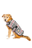 Chilly Dog Steel Tartan Wool Dog Blanket Coat