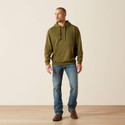 Ariat Men's Ariat Embossed Logo Hoodie - Winter Moss