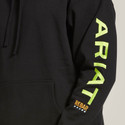 Ariat Men's Rebar Graphic Hoodie - Black/Lime