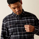 Ariat Men's Rebar Flannel DuraStretch Work Shirt - Black Ariat Men's Rebar Flannel DuraStretch Work Shirt - Black