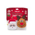 Fabcat Santa/Reindeer 2-Pack Cat Toy