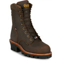 Chippewa Men's Super Logger 9" Waterproof Insulated Steel Toe - Aged Bark