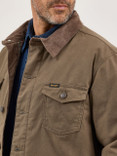 Wrangler Western Lined Canvas Barn Coat - Morel