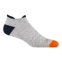 Darn Tough Men's Run No Show Tab Cushioned Ultra-Lightweight Running Socks - Ash