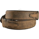 Nocona Men's Distressed Overlay Belt - Brown