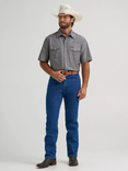 Wrangler Western Chambray Short Sleeve Workshirt - Classic Fit - Charcoal