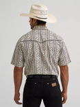 Wrangler Vintage Inspired Short Sleeve Shirt - Classic Fit - Black/White