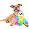 Bark Good Vibes Gary Sloth Rainbow Dog Toy