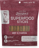 Dog Treat Naturals Superfood Sticks Beef & Pumpkin