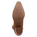 Dingo Women's Rocky Top Snip Toe Leather Bootie - Brown