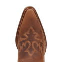 Dingo Women's Rocky Top Snip Toe Leather Bootie - Brown