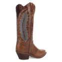 Laredo Women's Sundra Snip Toe Leather Boot - Tobacco