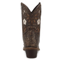 Laredo Women's Wild Petal Snip Toe Leather Bootie - Black