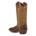 Laredo Women's Iron Belle Round Toe Leather Boot - Brown