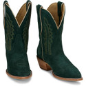 Tony Lama Women's Lea 9" Suede Snip Toe Boot - Emerald