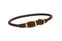 Tory Rolled Leather Dog Collar