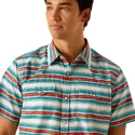 Ariat Men's Hadley Short Sleeve Snap Shirt - Delphinium Blue