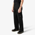 Dickies Men's Loose Fit Double Knee Work Pants - Black