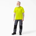 Dickies Men's Heavyweight Neon Short Sleeve Pocket T-Shirt - Yellow