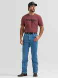 Wrangler Men's Toughlite Cowboy Cut Original Fit Jean - Faded Stone