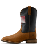 Ariat Men's Hybrid Rancher Patriot Wide Square Toe Cowboy Boot - Brown