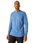 Ariat Men's FR AC Crew T-Shirt - Blue