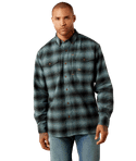 Ariat Men's Rebar Flannel DuraStretch Work Shirt - North Atlantic