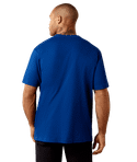 Ariat Men's Rebar Cotton Strong Standard T-Shirt - Navy Peony