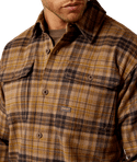 Ariat Men's Rebar Heavy Flannel Work Shirt - Caribou