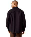 Ariat Men's Rebar Flannel Twill Snap Work Shirt - Black