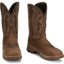 Justin Men's Nitread 11" Waterproof Nano Composite Toe - Taupe