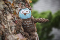 Allure Plush Corduroy Durable Knottie Owl Dog Toy