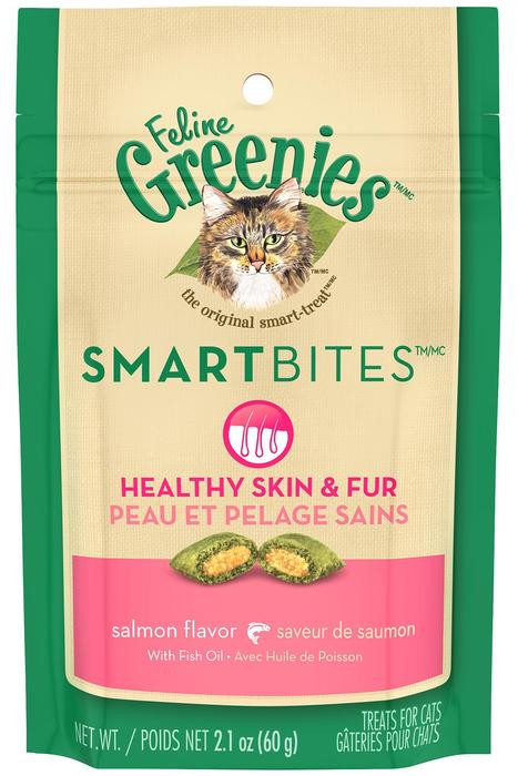 Smartbites Salmon Cat Treats for Skin & Coat 2.1oz Chaar