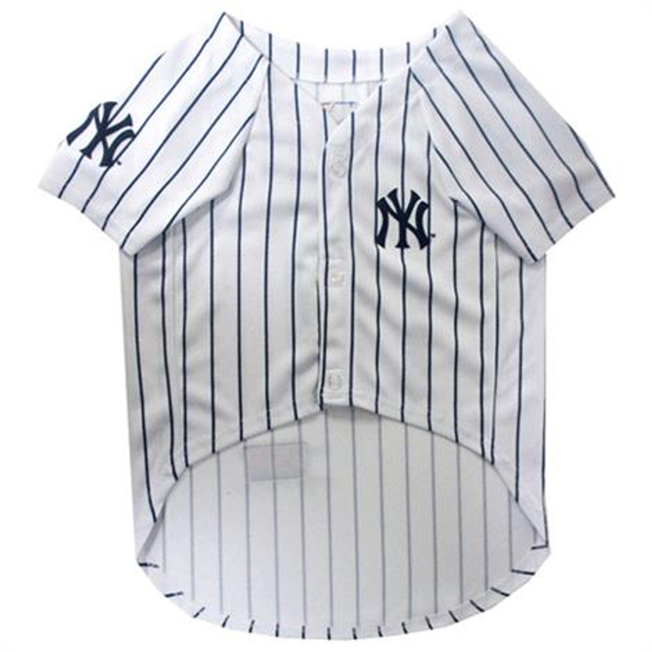 Mlb New York Yankees Boys White Pinstripe Pullover Jersey  L  Target