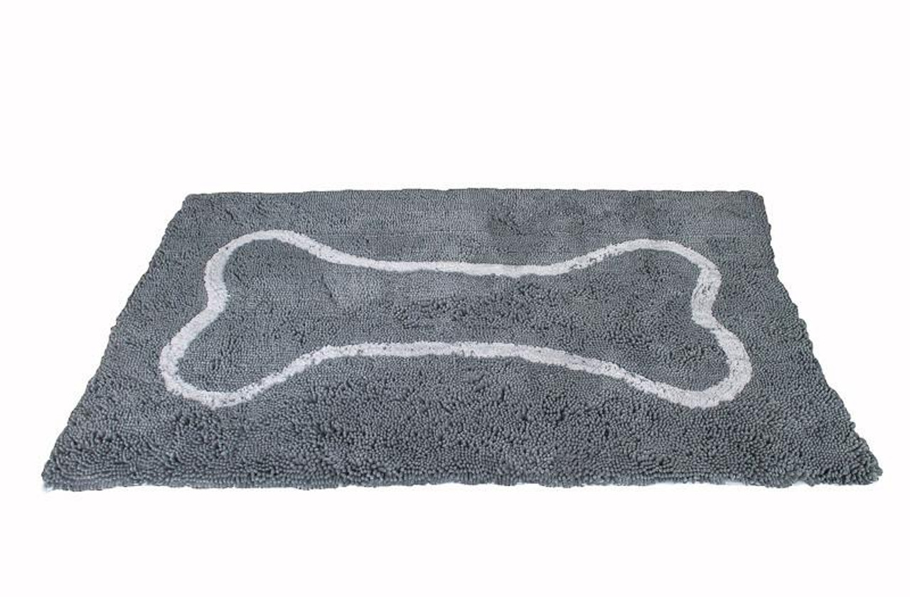 Soggy Doggy Small Chocolate Dog Mat with Bone - Chaar