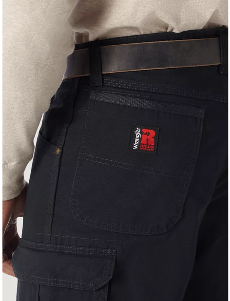 Wrangler Men's Riggs Workwear Ripstop Ranger Cargo Pant Black