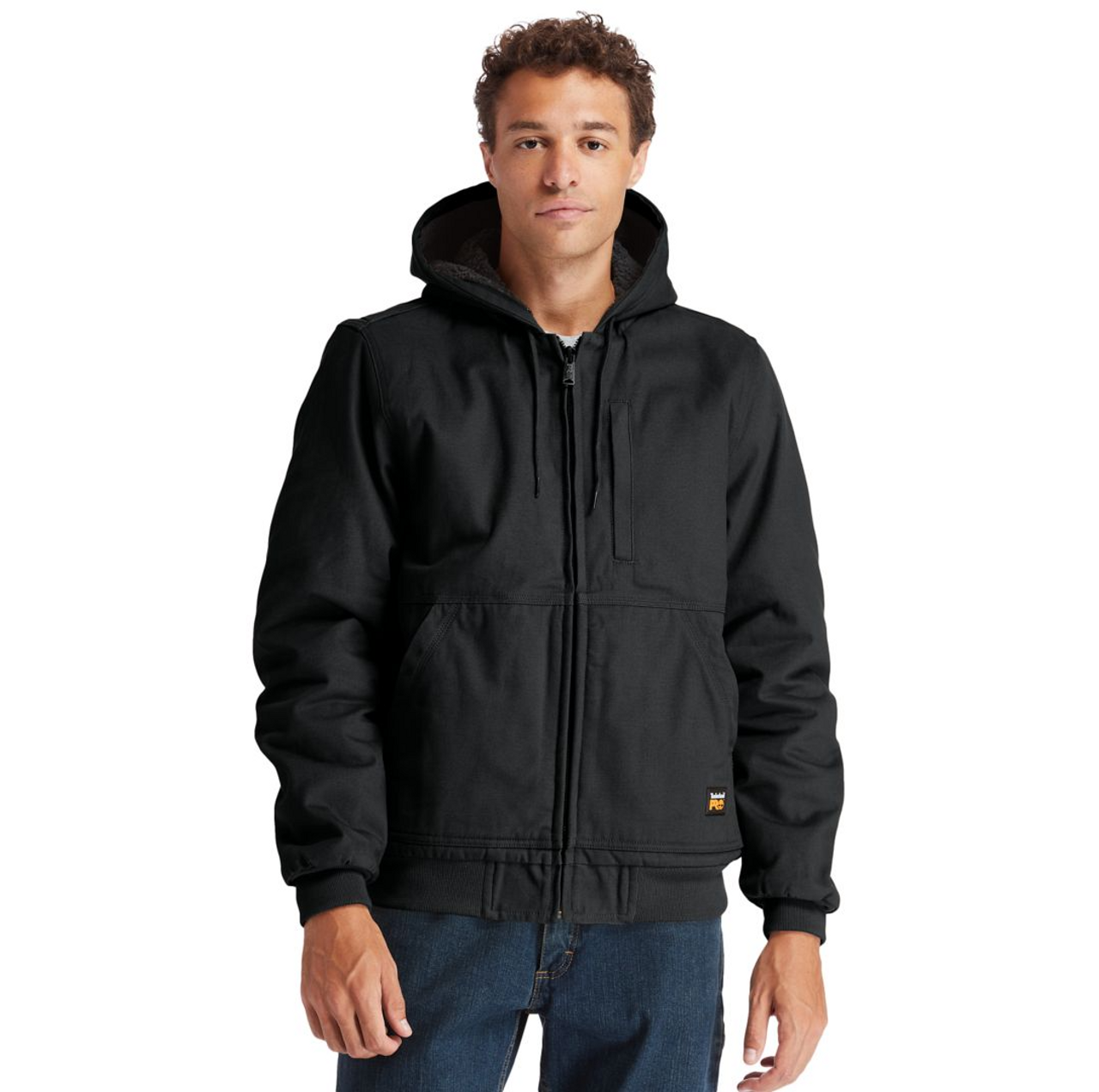 Timberland Pro Men's Gritman Lined Hooded Canvas Jacket - Black