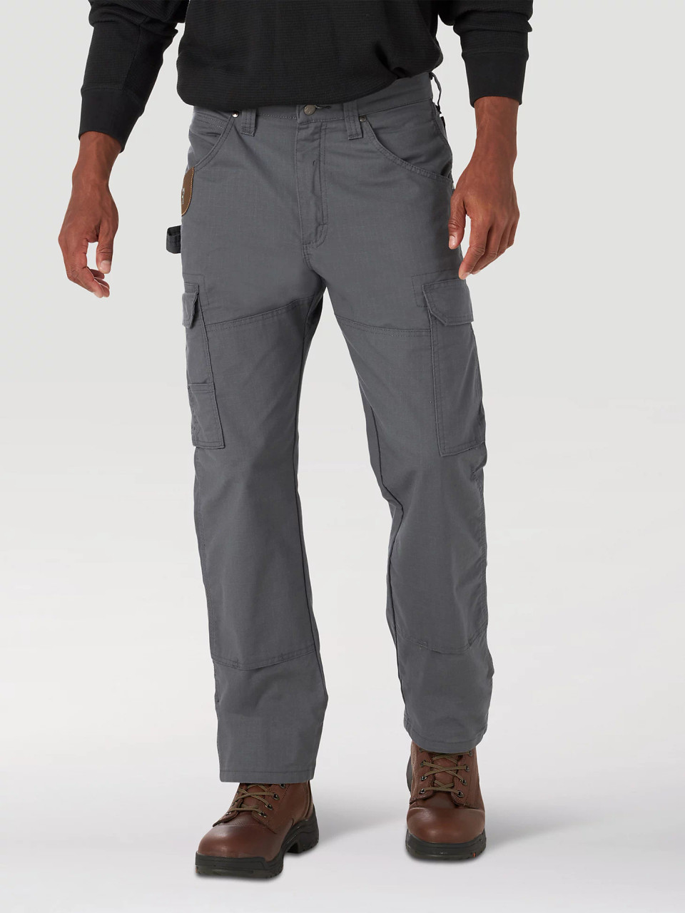 Wrangler Men's RIGGS Workwear Comfort Flex Ripstop Ranger Cargo Pant -  Graphite