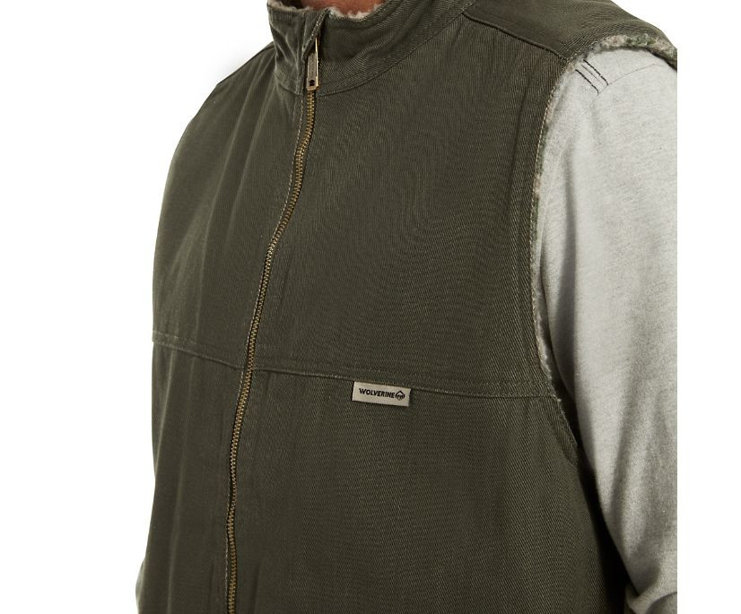 Wolverine Men's Upland Vest Sherpa Olive Chaar