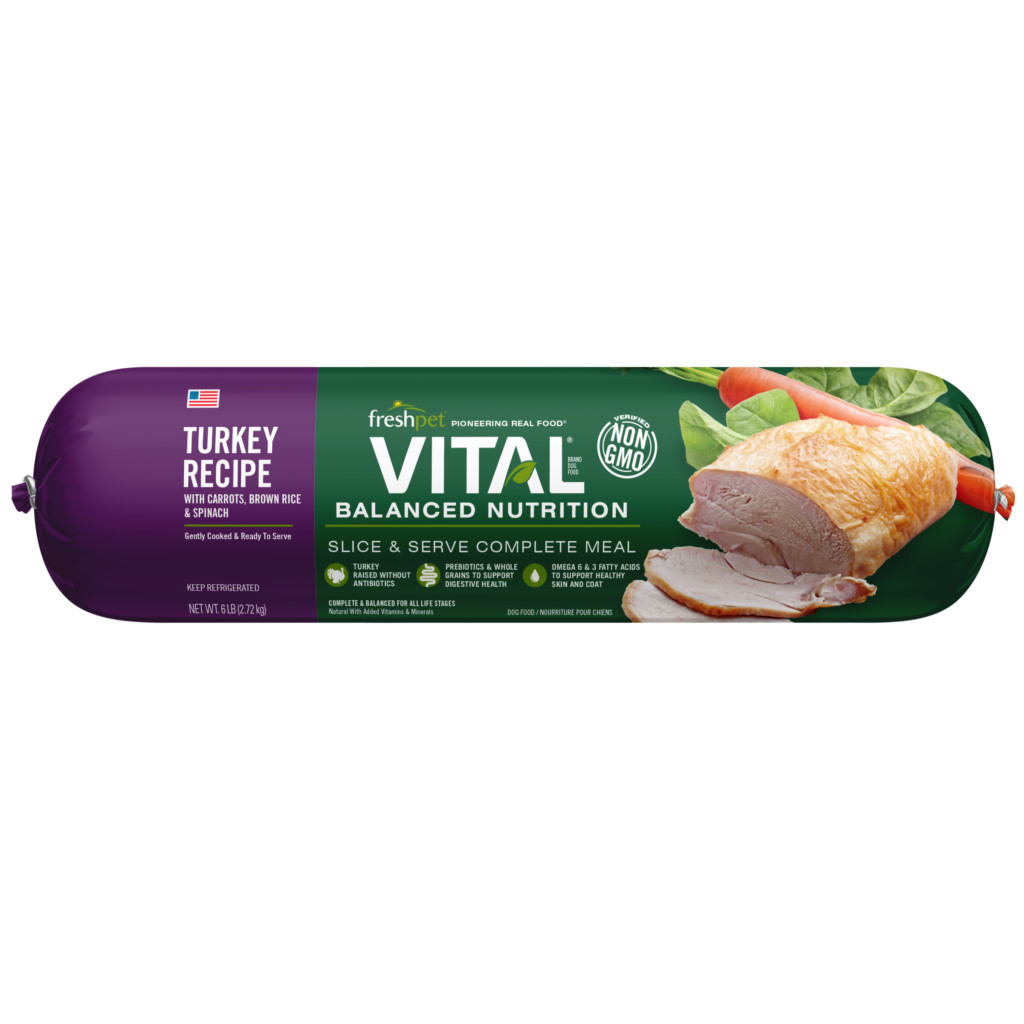 Freshpet Vital Balanced Nutrition Turkey Recipe with Carrots